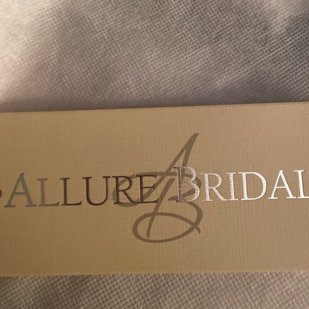 Allure Bridals long sleeve lace wedding gown - Picture 9 of 11